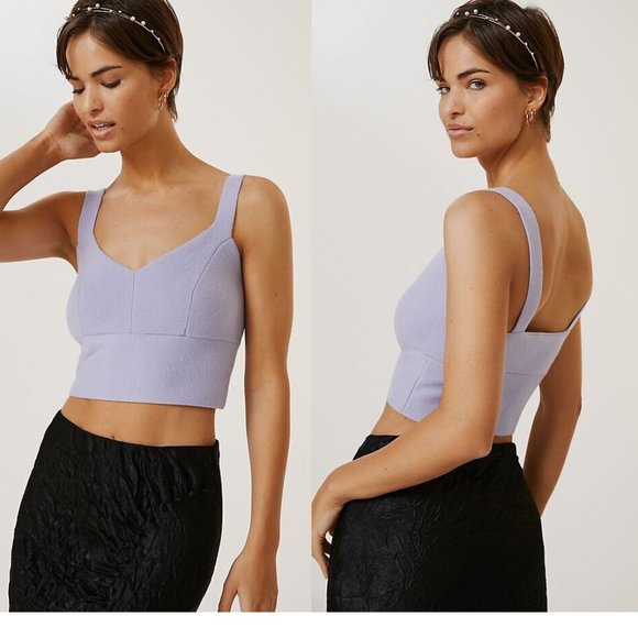 Anthropologie Tops - Anthropologie NEW Maeve  Cashmere Cropped Tank NWT